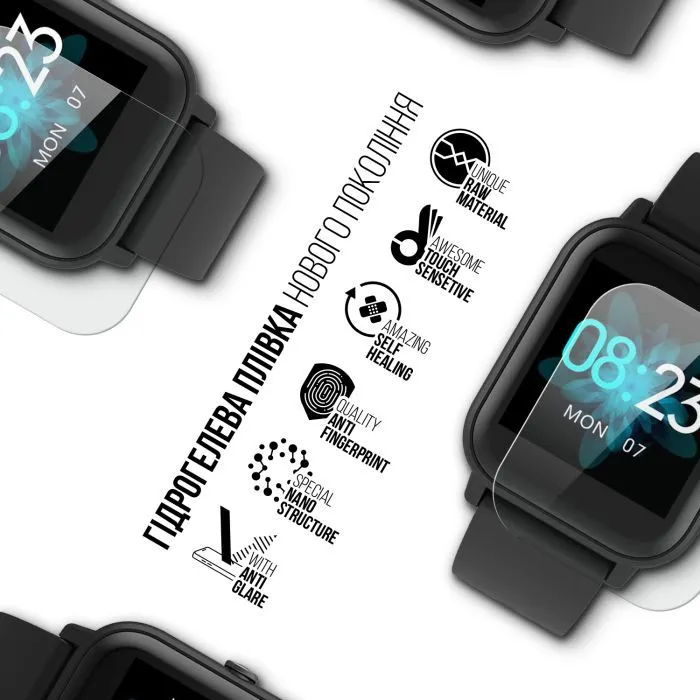 Пленка защитная Armorstandart Matte hydrogel Blackview R3 42mm 6 pcs (ARM92001) изображение 2
