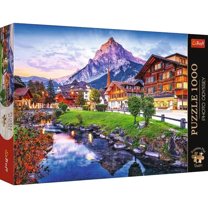 Пазл Trefl Premium Plus Альпійське село, Швейцарія 1000 елементів (5900511108545)
