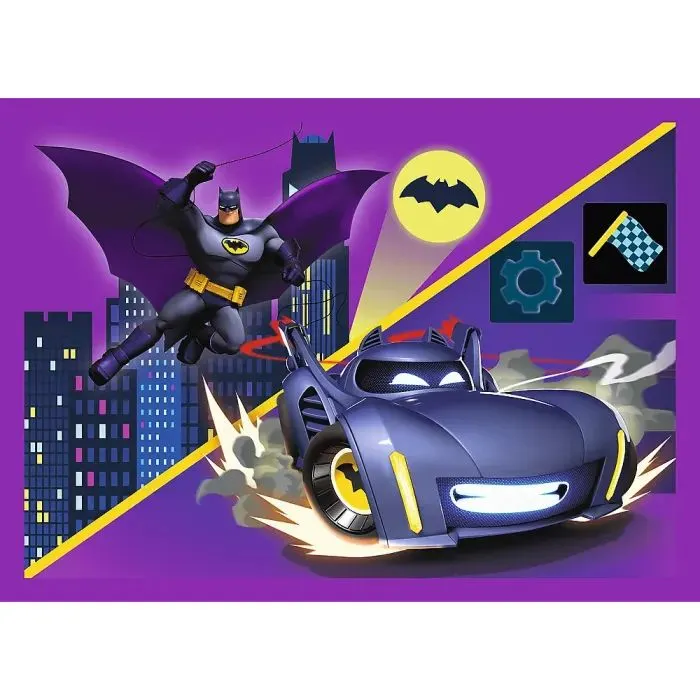 Пазл Trefl Batwheels Зустрічайте Batwheels 4 в 1 (35, 48, 54, 70) (5900511346589) зображення 3