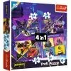 Пазл Trefl Batwheels Зустрічайте Batwheels 4 в 1 (35, 48, 54, 70) (5900511346589)