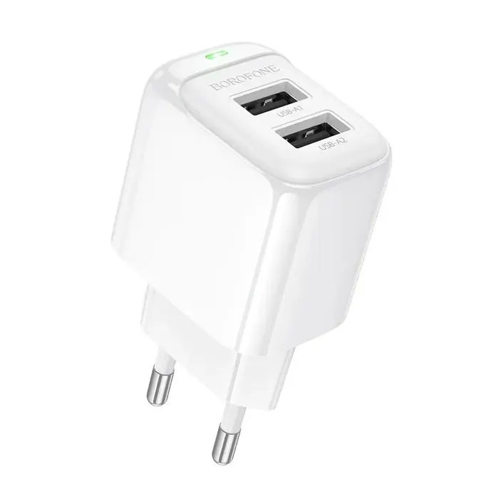 Зарядное устройство BOROFONE BAS41A 2xUSB white (6941991113741)