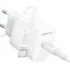 Зарядное устройство BOROFONE USB-C PD20W + cable USB-C to USB-C white (6941991121371) изображение 3