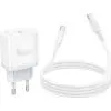 Зарядное устройство BOROFONE USB-C PD20W + cable USB-C to USB-C white (6941991121371) изображение 7