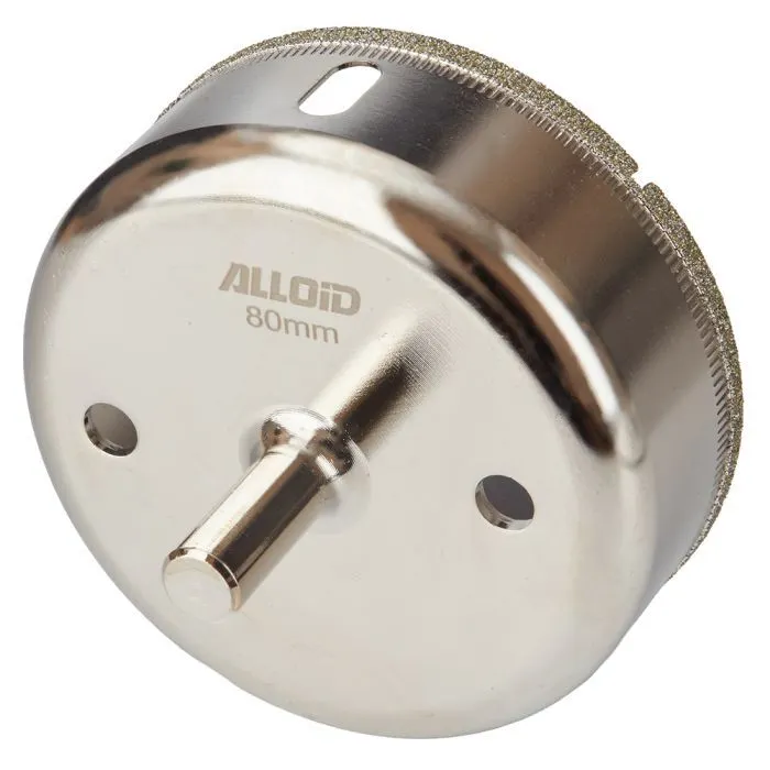 Сверло Alloid Base, корончате, алмазне, по склу та кераміці, 80мм (GS-50080) изображение 2
