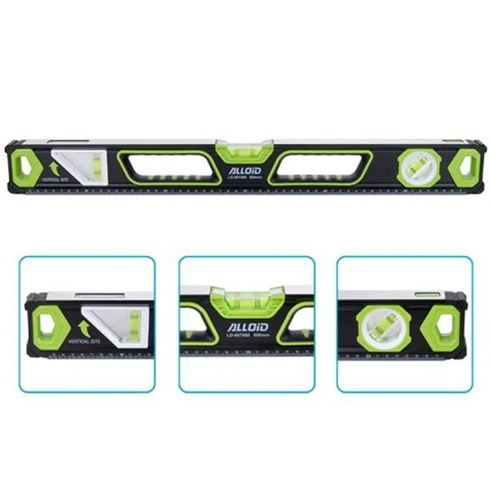Уровень Alloid Pro, 60см, 3 капсулы, с магнитом, боковое окно (LD-007060)