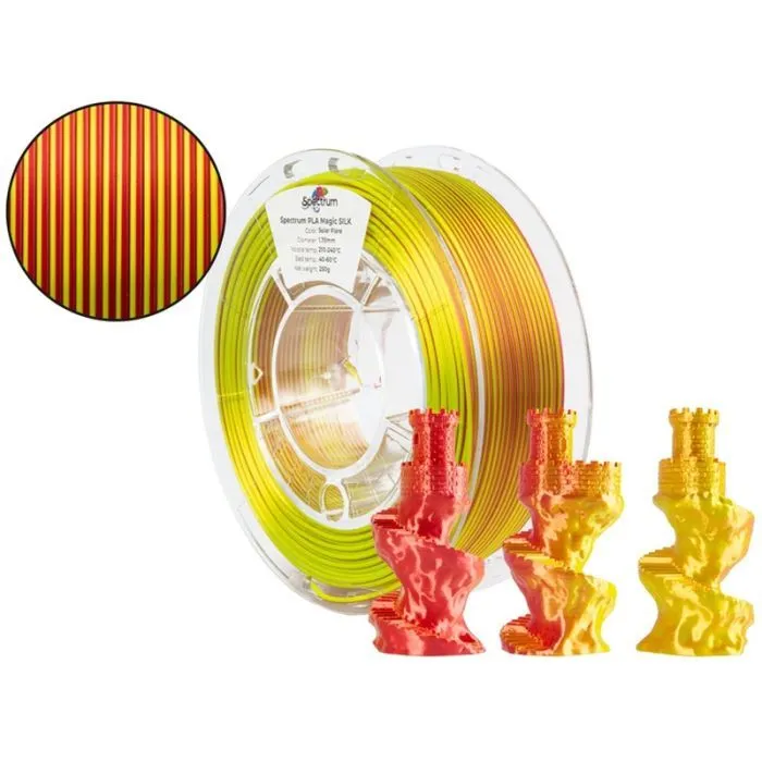 Пластик для 3D-принтера Spectrum PLA Magic SILK 1.75mm 0.25kg Solar Flare (81395) зображення 3