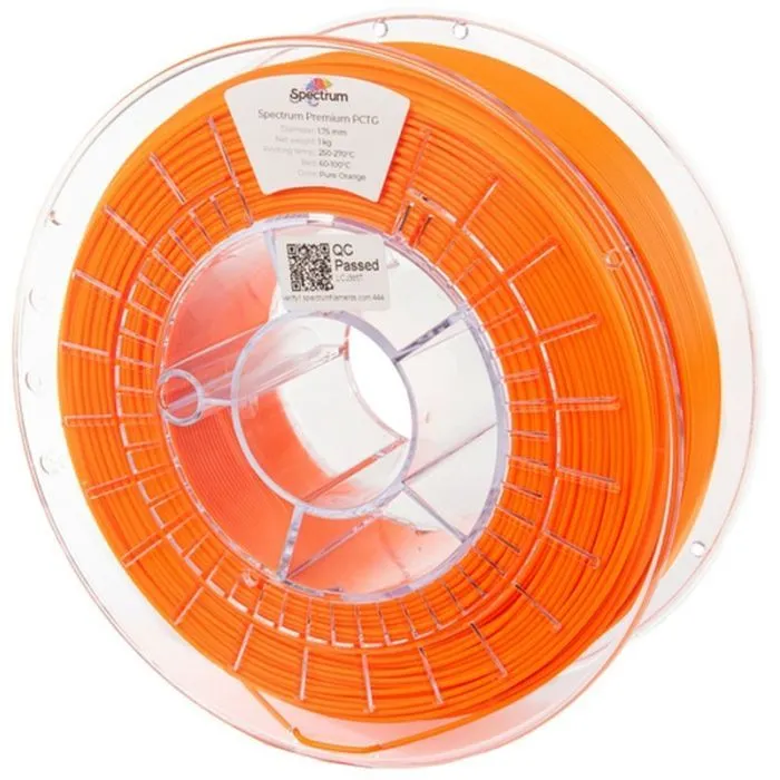 Пластик для 3D-принтера Spectrum PCTG Premium 1.75mm 1kg Orange, Pure RAL 2004 (80662)