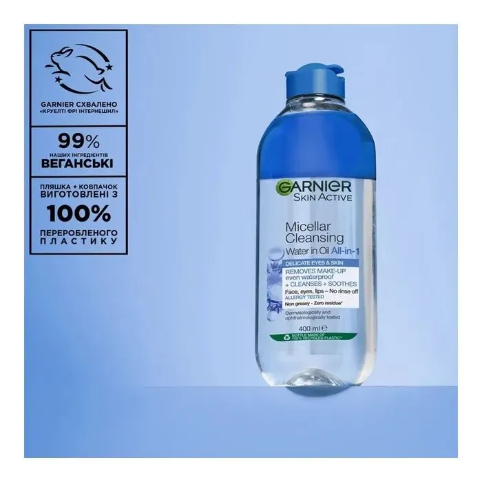 Міцелярна вода Garnier Skin Naturals 400 мл (3600542098021) зображення 6