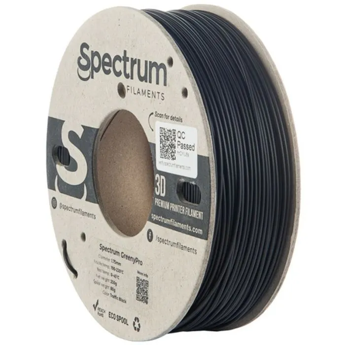 Пластик для 3D-принтера Spectrum GreenyPro 1.75mm 0.25 kg Black, Traffic (80994)