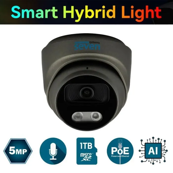 Камера відеоспостереження SEVEN Systems IP7215PA-DL (2.8) black зображення 8