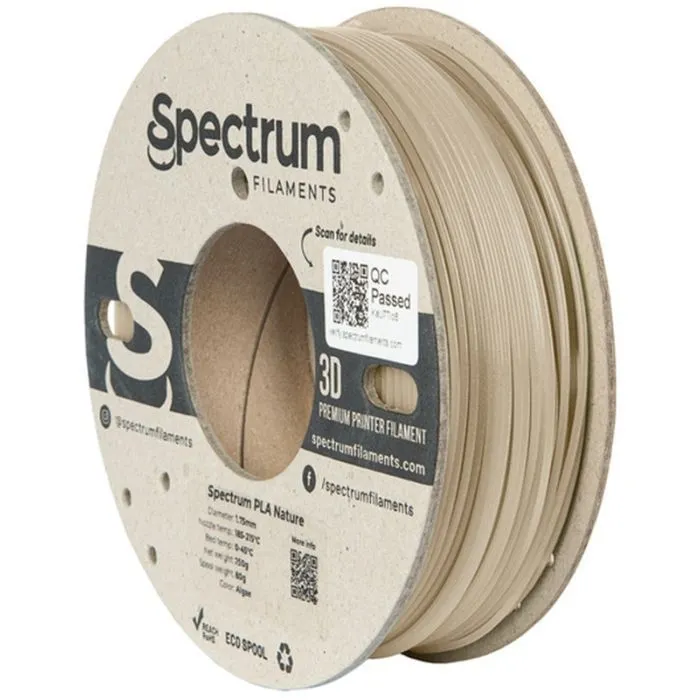 Пластик для 3D-принтера Spectrum PLA Nature 1.75mm 0.25kg Beige, ALGAE (80986)