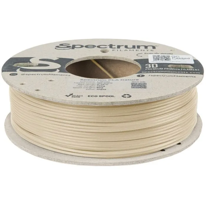 Пластик для 3D-принтера Spectrum PLA Nature 1.75mm 0.25kg Beige, ALGAE (80986) изображение 2