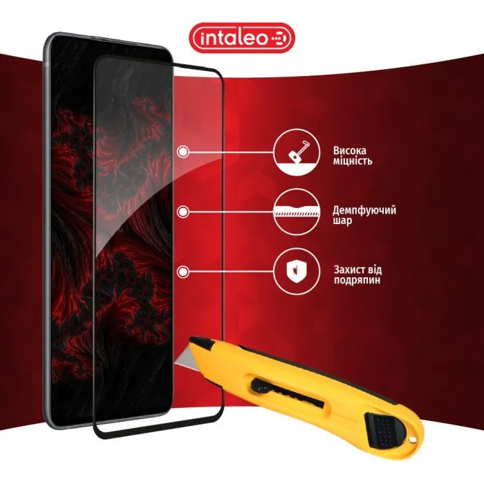 Скло захисне Intaleo Full Glue Xiaomi Redmi Note 9S Black (1283126501340) зображення 5
