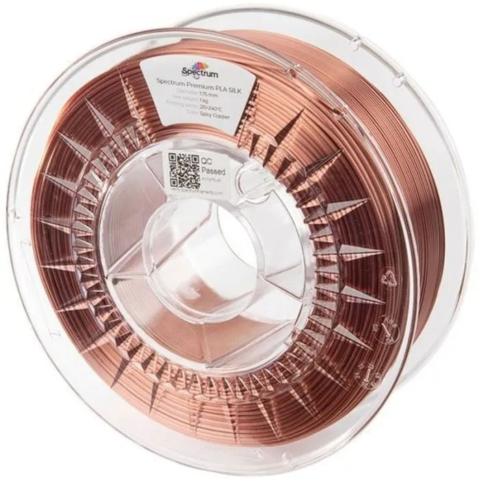 Пластик для 3D-принтера Spectrum PLA Silk 1.75mm 1kg, Copper, Spisy (80441)