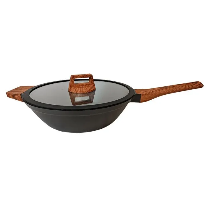 Сковорода Pepper Wood WOK з кришкою 30x9см (PR-2314-30)