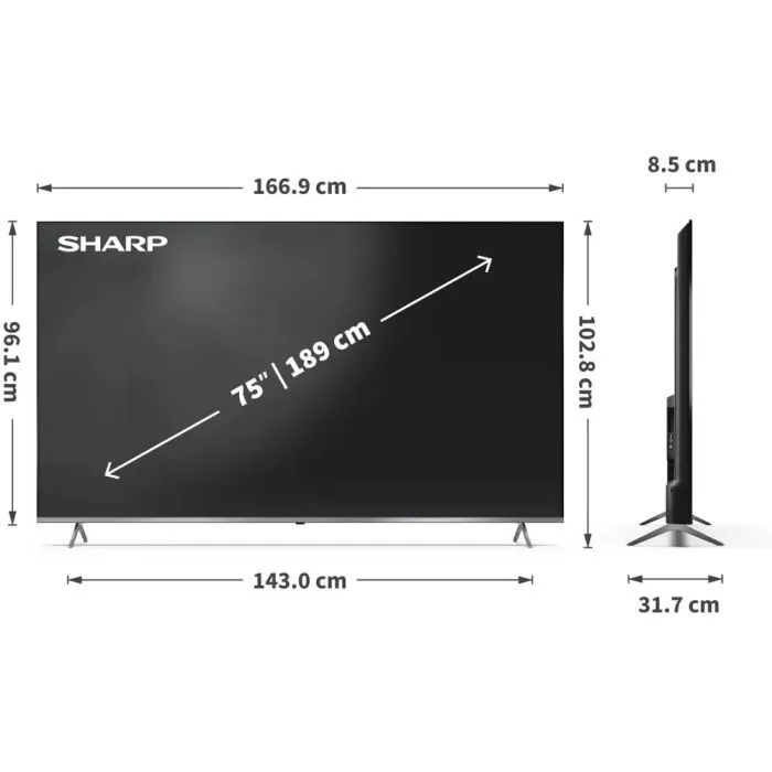Телевізор Sharp 75JP7265E (4T-C75JP7265EB) зображення 6