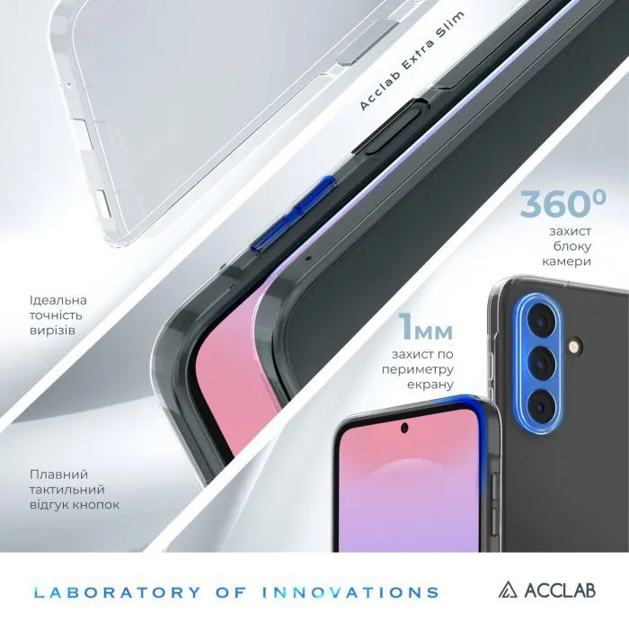 Чохол до мобільного телефона ACCLAB TPU Extra Slim Samsung Galaxy A37 Transparent (1283126638305) зображення 2