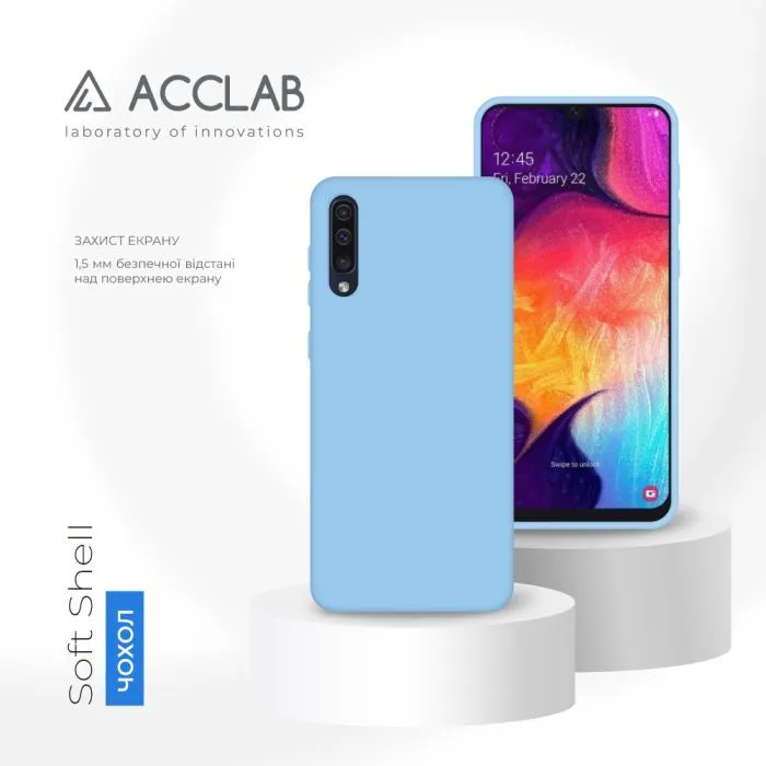 Чохол до мобільного телефона ACCLAB SoftShell Samsung Galaxy A50 Light Blue (1283126567629) зображення 4