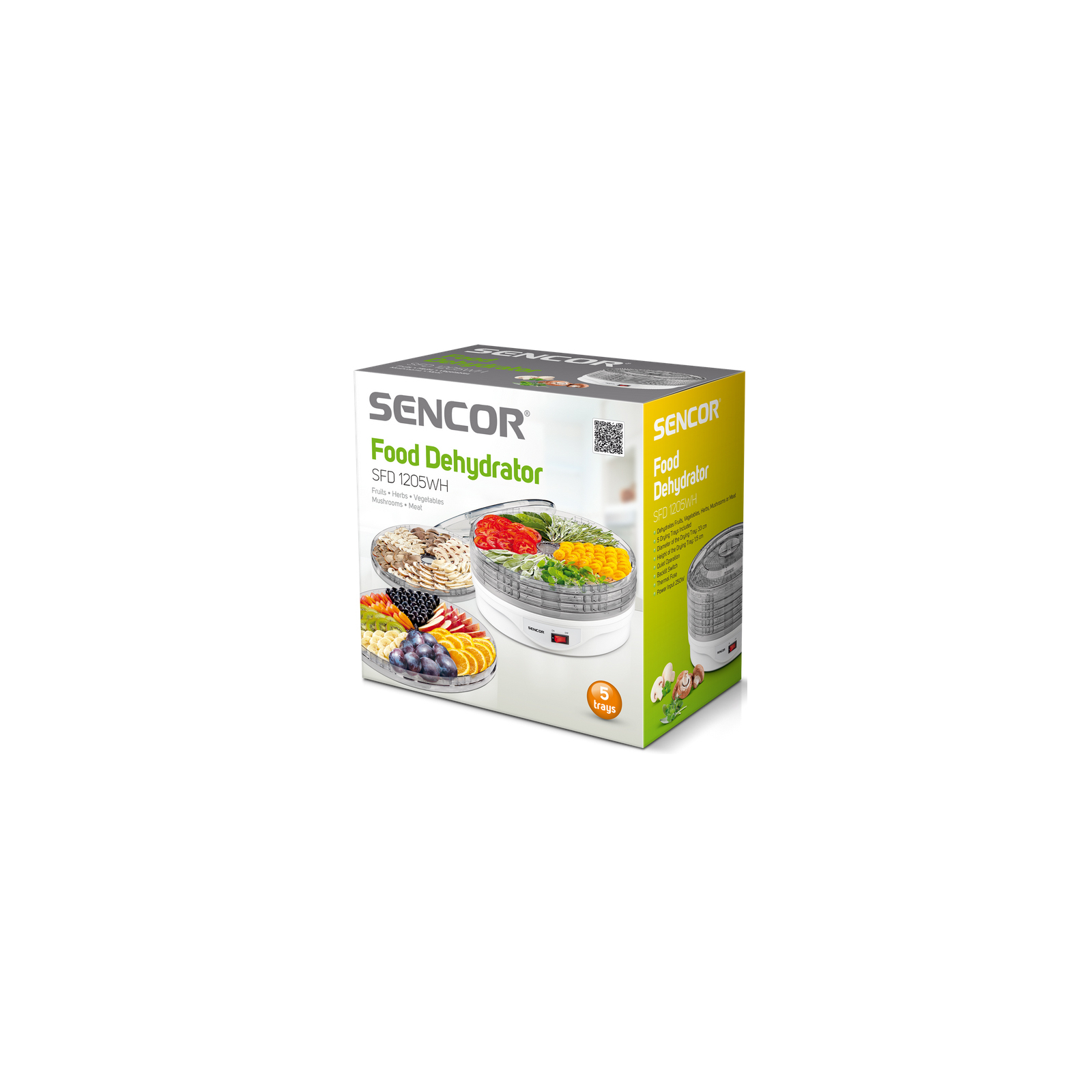 Сушка для овочів та фруктів Sencor SFD 1205 WH (SFD1205WH) зображення 3