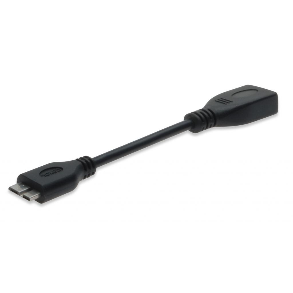 Дата кабель USB 3.0 AF/microB OTG 0.13m Digitus (AK-300314-002-S)