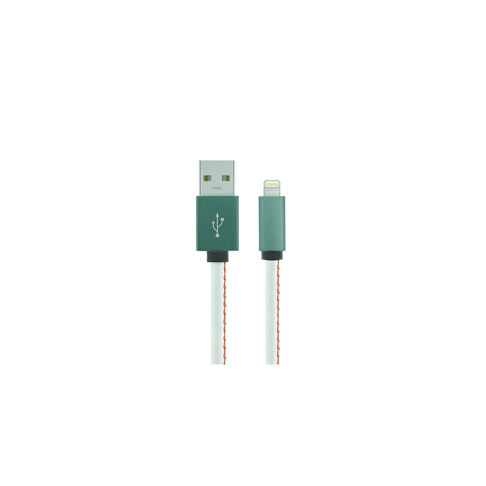 Дата кабель USB 2.0 AM to Lightning 1.0m Leather Edition White Gelius (40407)