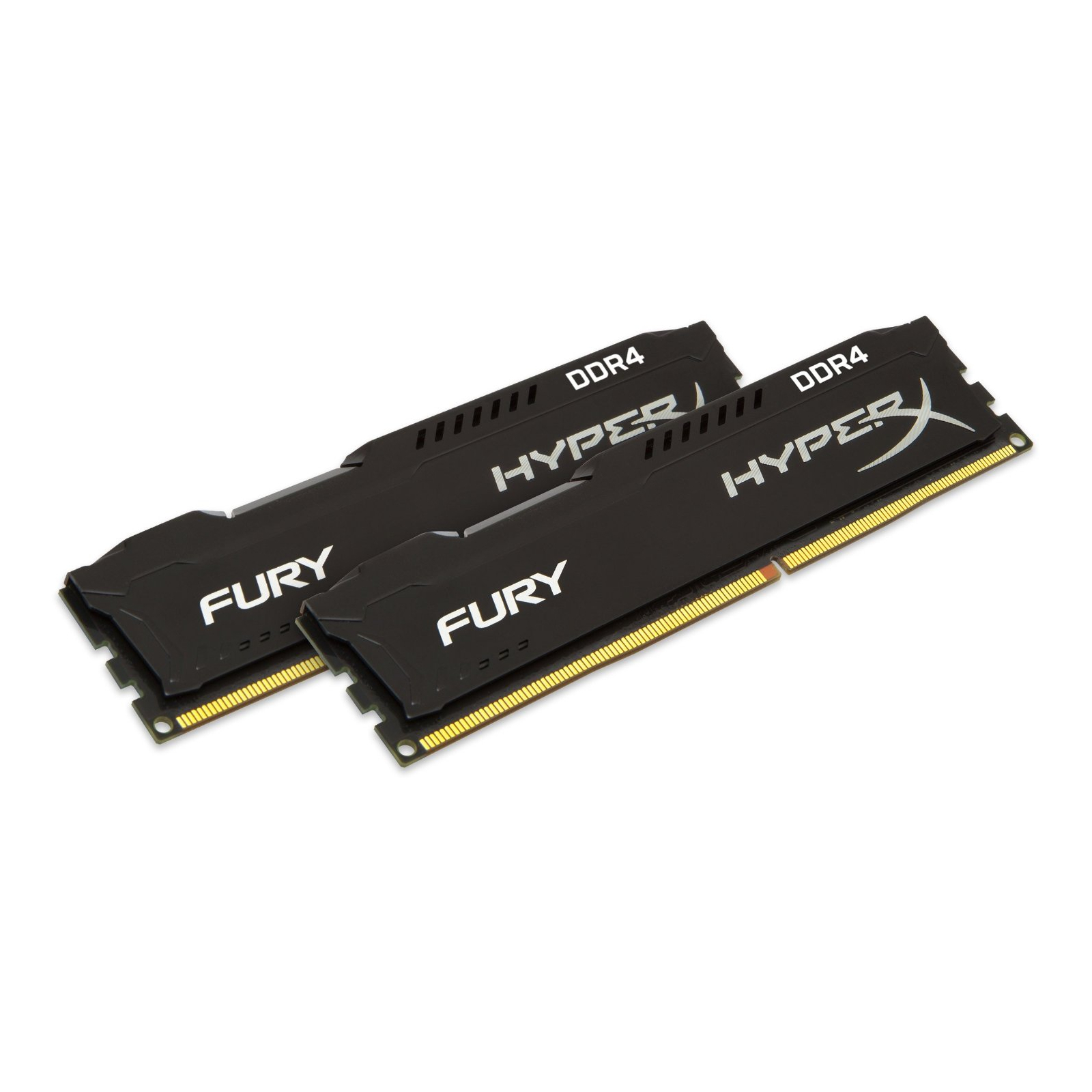 Модуль пам'яті для комп'ютера DDR4 8GB (2x4GB) 2400 MHz Fury Black Kingston Fury (ex.HyperX) (HX424C15FBK2/8) зображення 2
