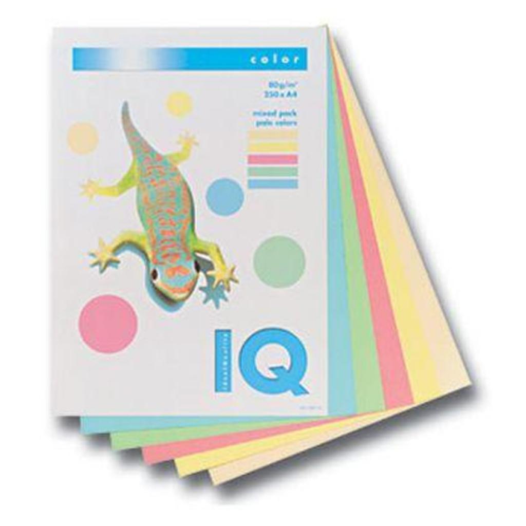 Бумага Mondi А4 IQ color, pale SET 5х50 sheets (A4.80.IQ.RB01.250) изображение 2