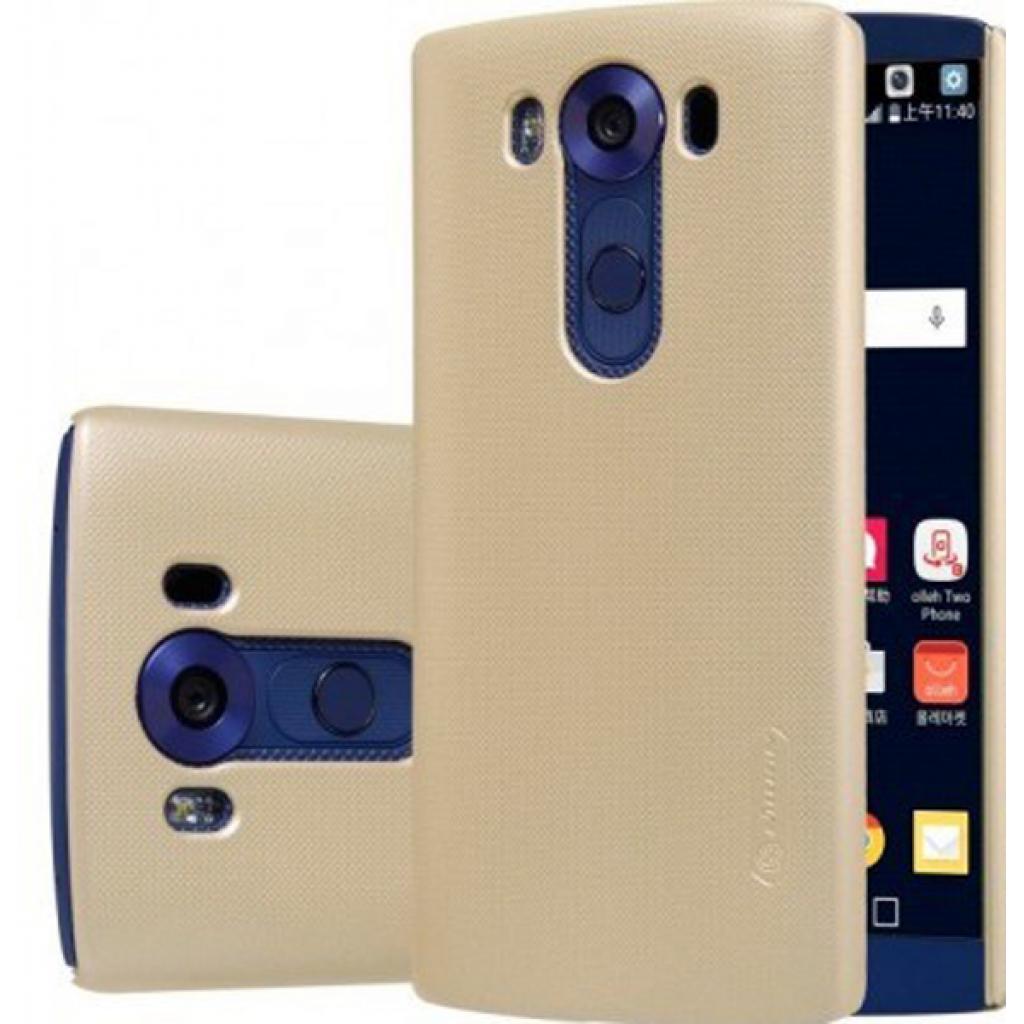 Чохол до мобільного телефона Nillkin для LG V10 - Super Frosted Shield (Gold) (6274086) зображення 4