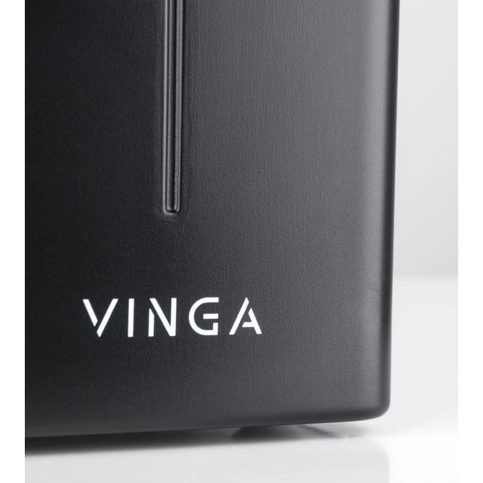Пристрій безперебійного живлення Vinga LED 800VA metal case (VPE-800M) зображення 6