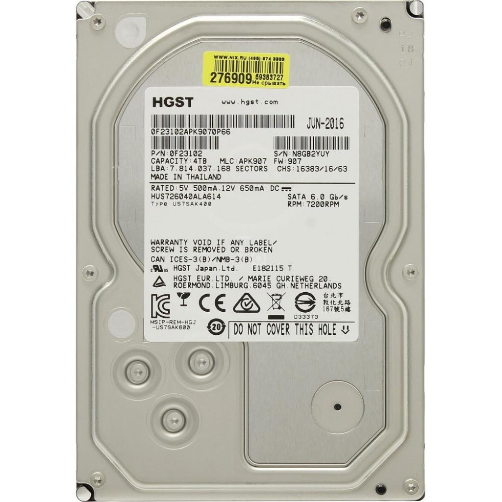 Жесткий диск 3.5" 4TB WDC Hitachi HGST (0F23102 / HUS726040ALA614)