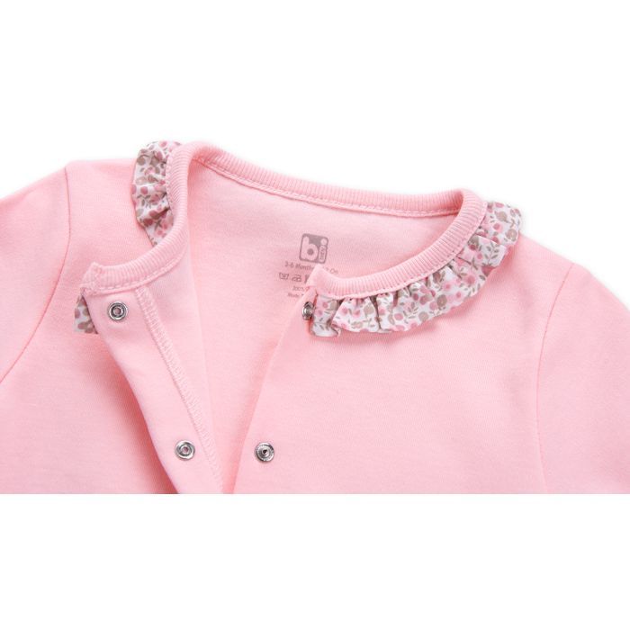 Человечек детский Bibaby с бантиком (60089-50G-pink) изображение 4