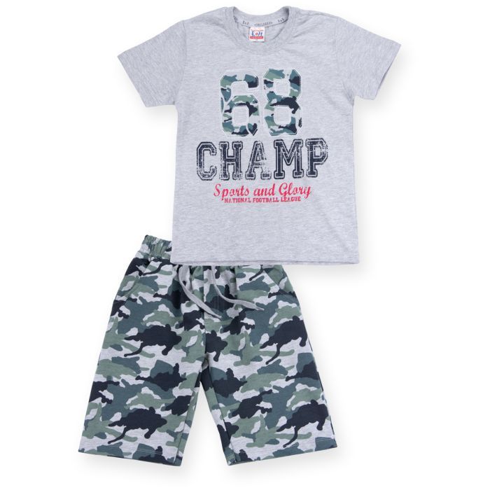 Набор детской одежды E&H "68 CHAMP" (8964-116B-gray)