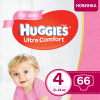 Подгузники Huggies Ultra Comfort 4 Mega для девочек (8-14 кг) 66 шт (5029053543628)