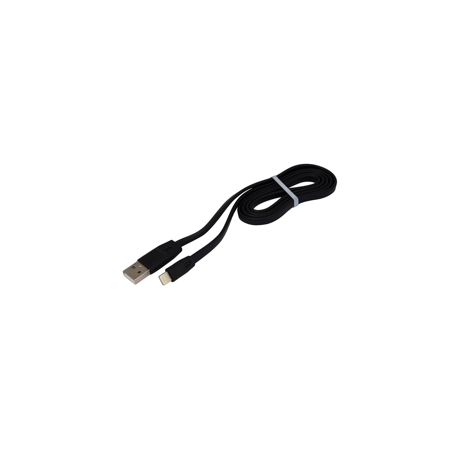 Дата кабель USB 2.0 AM to Lightning 1.0m DC-IP-102TF black Greenwave (R0014161) зображення 2