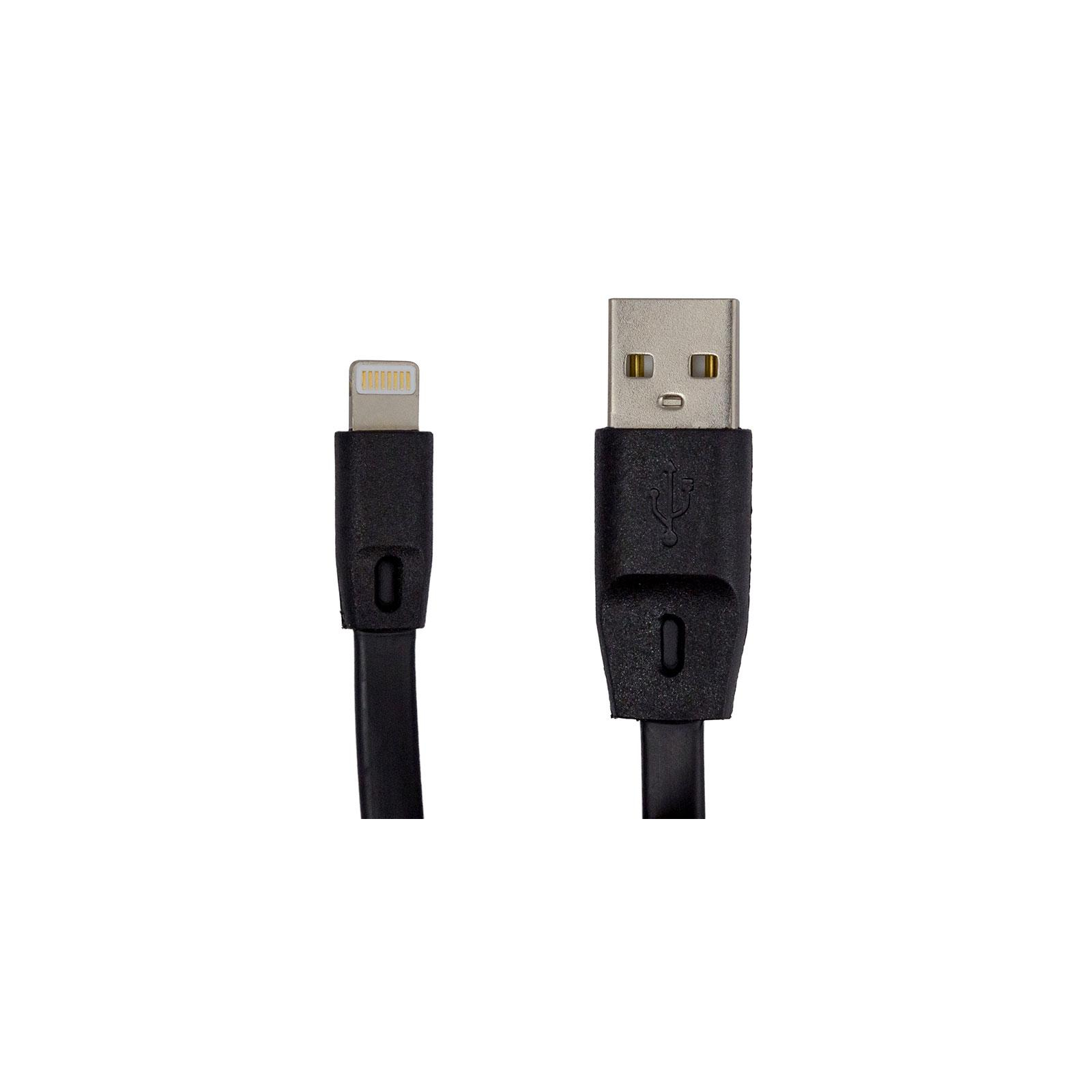 Дата кабель USB 2.0 AM to Lightning 1.0m DC-IP-102TF black Greenwave (R0014161)