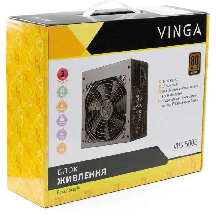 Блок питания Vinga 500W (VPS-500B) изображение 11