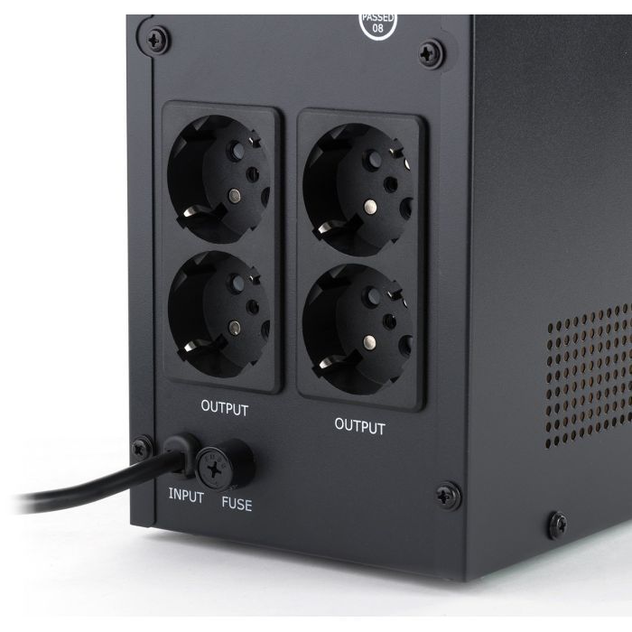 Пристрій безперебійного живлення Vinga LED 800VA metal case (VPE-800M) зображення 8