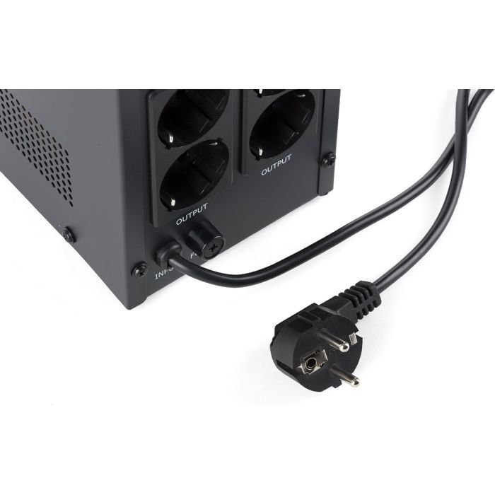 Пристрій безперебійного живлення Vinga LED 800VA metal case (VPE-800M) зображення 9