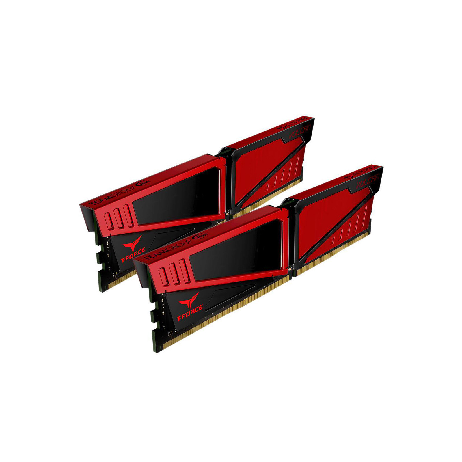 Модуль пам'яті для комп'ютера DDR4 16GB (2x8GB) 3000 MHz T-Force Vulcan Red Team (TLRED416G3000HC16CDC01) зображення 2