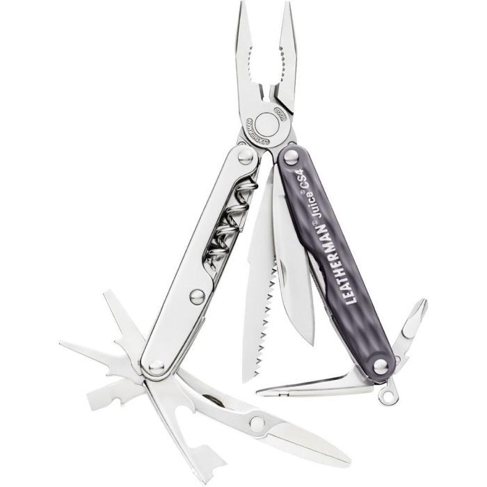 Мультитул Leatherman Juice CS4- GRANITE GRAY с кожаным чехлом (831987)