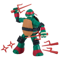 Фигурка TMNT ЧЕРЕПАШКИ-НИНДЗЯ РЕСТАЙЛИНГ С БОЕВЫМ ПАНЦИРЕМ -Рафаэль 12 cм (90733)
