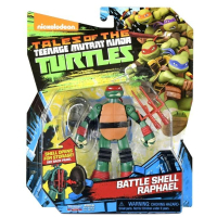 Фигурка TMNT ЧЕРЕПАШКИ-НИНДЗЯ РЕСТАЙЛИНГ С БОЕВЫМ ПАНЦИРЕМ -Рафаэль 12 cм (90733) изображение 3