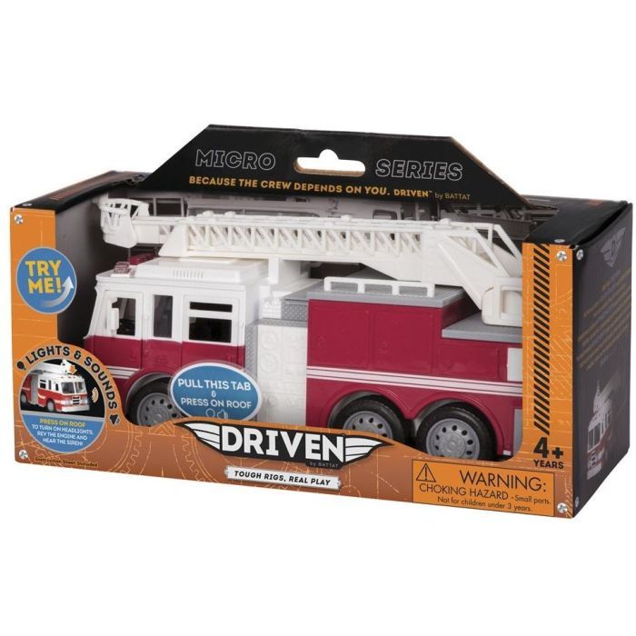 Спецтехніка Driven MINI – ПОЖАРНАЯ МАШИНА (свет, звук) от 3 до 5 лет (WH1007Z) зображення 4