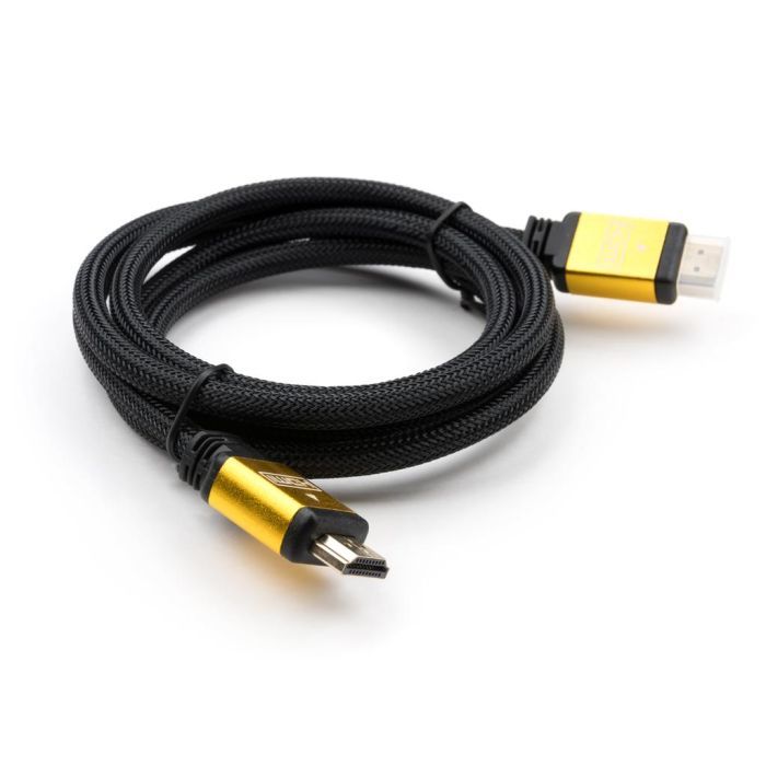 Кабель мультимедийный HDMI to HDMI 5 m metal V2.0 Vinga (VCPDCHDMI2VMM5BK) изображение 3
