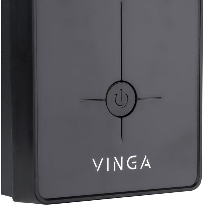 Пристрій безперебійного живлення Vinga LCD 1200VA metal case with USB (VPC-1200MU) зображення 4