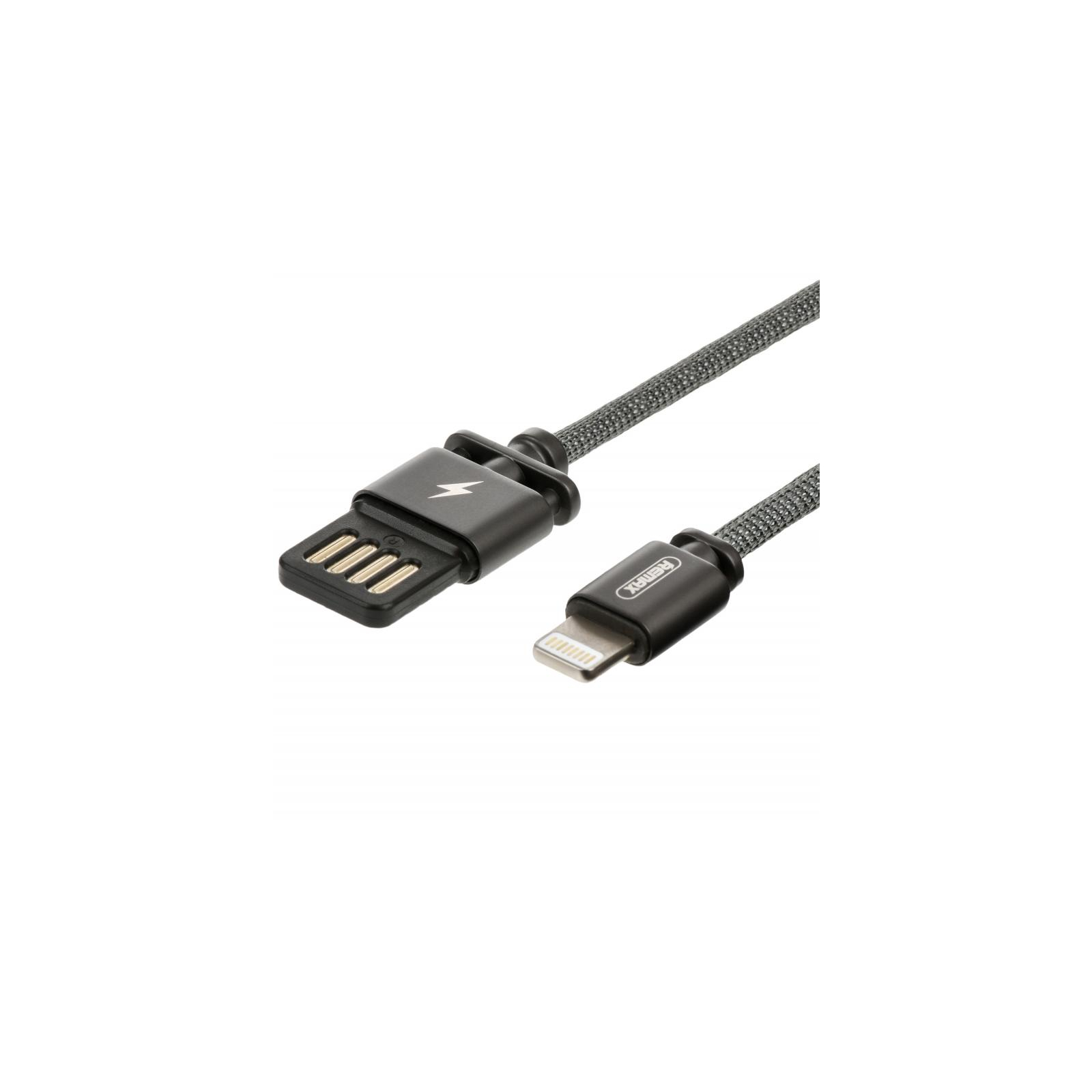 Дата кабель USB 2.0 AM to Lightning 1.0m Dominator Fast black Remax (RC-064I-BLACK) изображение 2