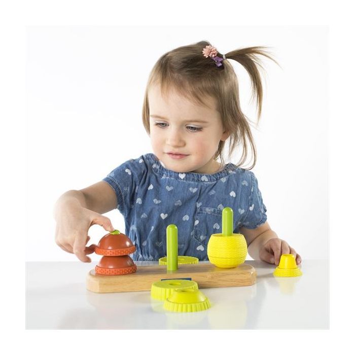 Развивающая игрушка Guidecraft Пирамидка Manipulatives Фрукты (G6732) изображение 4