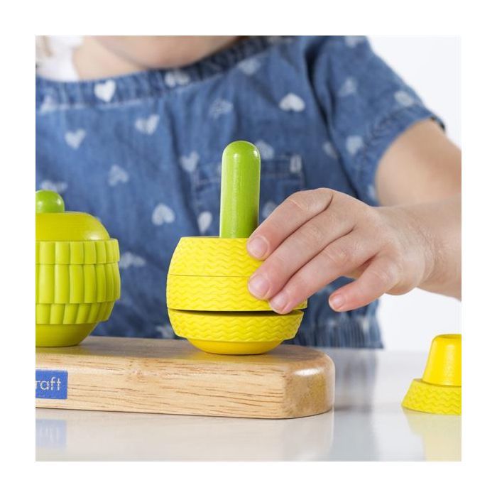 Развивающая игрушка Guidecraft Пирамидка Manipulatives Фрукты (G6732) изображение 5