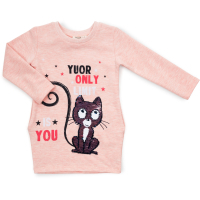 Платье детское Breeze с котиком перевертышем (12658-128G-peach)