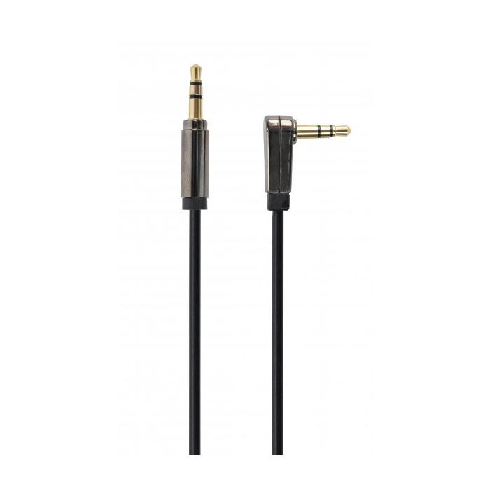 Кабель мультимедийный Jack 3.5mm M to Jack 3.5mm M 1.0m угловой Cablexpert (CCAPB-444L-1M)